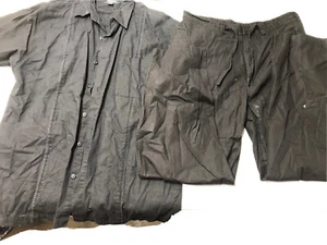 Koman Para Hombre Gran Mezcla de Ropa/Pantalones Juego a Juego Negro - Imagen 1 de 15
