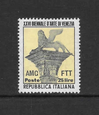 TRIESTE SCOTT 149 MH F/VF - 1952 25L BLK & YELLOW ISSUE - AMG - FTT OVERPRINT - Image 1 of 2