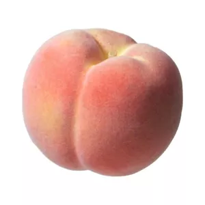 Artificial Peach Round Plastic Fruit Peaches Pink Yellow Fake Textured Duranzo - Picture 1 of 4