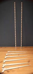 2 rieles de pared + 6 soportes angulares para estanterías blanco *** Element System - Imagen 1 de 15