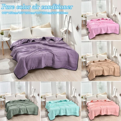 Summer Cooling Blankets Smooth Air Condition Comfort Lightweight Thin Quilt - image 1 of 4