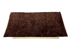 DONGHIA HEIRLOOM LOCKET BROWN VELVET GOLD WORN LOOK FABRIC REM 24" LONG X51"W - Picture 1 of 3