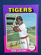 1975 TOPPS #628 RON LEFLORE (DETROIT TIGERS) ROOKIE BASEBALL CARD