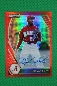2021 Panini Prizm Draft Dylan Smith Auto Autograph Red /50 Tigers Refractor