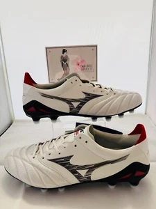 Botines de fútbol Mizuno MORELIA NEO 4 JAPÓN súper blancos perla/negro P1GA2330 09 - Imagen 1 de 24