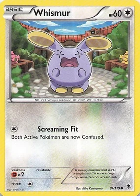 Whismur Common XY - Phantom Forces 83/119 NM Normal - Image 1 of 2
