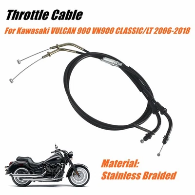 Conjunto de cable de acelerador de motocicleta para Kawasaki VULCAN 900 CLASSIC/LT 2006-2018 Foto 1 de 4