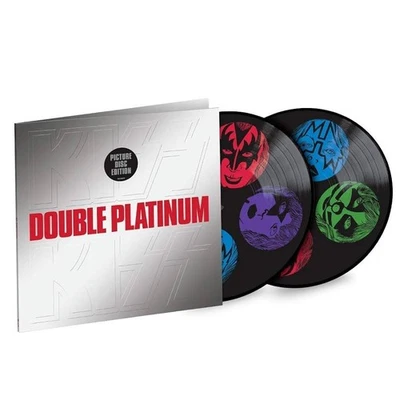 KISS Double Platinum Embossed Gatefold Exclusive RARE Picture Disc 2LP NEW! - Image 1 of 4