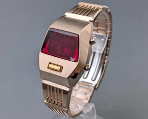 Seiko Alba Aka W670-4000 Gold Darth Vader Digital Quarz Herrenuhr Vintage - Bild 1 von 17