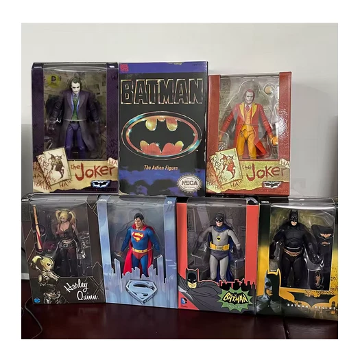 NECA The Dark Knight Heath­ Ledger Joker Harley Superman 7" Action Figures BNIB - Image 1 of 1