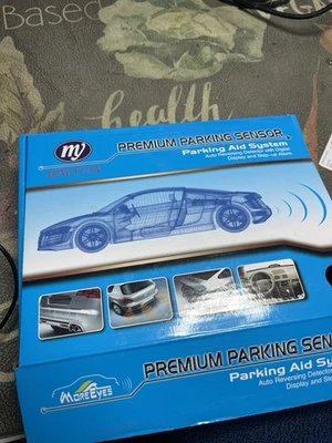 KIT 4 SENSORI DI PARCHEGGIO Neri CICALINO ACUSTICO DISPLAY LED AUTO CAMPER - Immagine 1 di 4