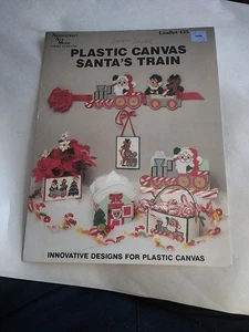 Kunststoff Leinwand Weihnachtsmann Zug Muster Heft Weihnachten Feiertage Elfe Rentier - Bild 1 von 6