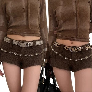 Cool Cowgirl Waist Chain Casual Belt Leopard Print Waist Ceinture Skinny Belt - Picture 1 of 10