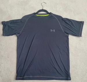Camiseta Under Armour Heat Gear para hombre negra talla mediana para corredores - Imagen 1 de 2