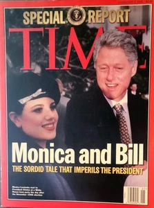 Time Magazine, MONICA and BILL, 2/2/1998, NO LABEL - Picture 1 of 1