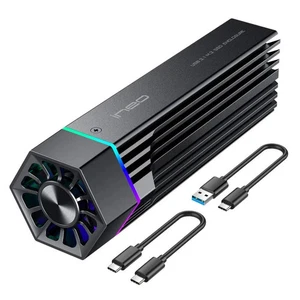 M.2 NVMe PCIe SSD Enclosure Built-in Cooling Fan and Write Protection Switch ... - Picture 1 of 8