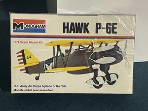 Monogram Hawk P-6E  US Army Air Corps Biplane 1:72 Model Airplane Kit 6794 - Picture 1 of 7