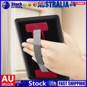 Anti Slip Finger Sling Band Handle Imitation Leather for 6-8 Inch Kindle Tablet - Afbeelding 1 van 27
