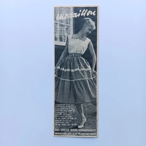 1958 New Look Petticoat Medaillon Mode Versand Werbeanzeige Reklame Advertising - Picture 1 of 1