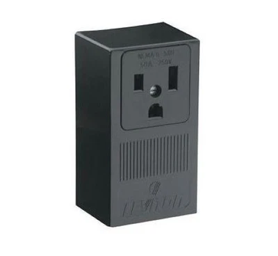 Leviton Surface Mounting Receptacle Grounding Black 4awg 50amp 250V 5378-P00 - Image 1 of 3