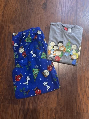 Peanuts Charlie Marrón Pijama Pantalones Salón PJ Conjunto de 2 Piezas Para Hombre Talla Mediana Nuevo con Etiquetas Foto 1 de 4