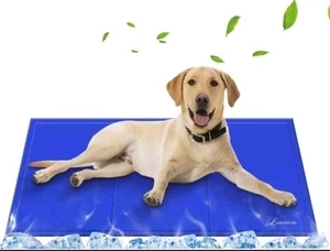 Lauva Dogs Pets Cooling Mat Large 90x50cm, Pet Cool Self-refreshing Gel Cold Pad - Picture 1 of 6
