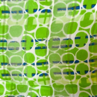 Scarf Green Blue Handkerchief HankieDesign Pocket Scarf 20” X 20” HK2 Vintage - Image 1 of 4