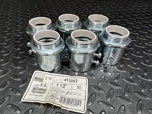 Menge 6 EGS Electrical Group 4150ST 1 1/2" EMT Steckverbinder Set-Schraubtyp  - Bild 1 von 5