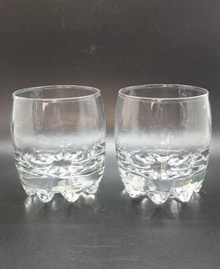 Bormioli Rocco Glasses Set of 2 Galasia Old Fashion Rocks Clear Glass 3.5” - Picture 1 of 5