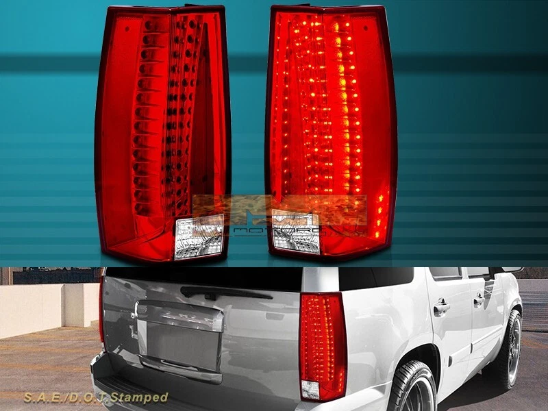 07 08 09 10 11 12 13 14 LUCES TRASERAS CHEVY SUBURBAN TAHOE YUKON ESTILO ESCALADE Foto 1 de 4