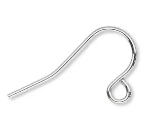 Ohrdraht, Edelstahl 21 Stärke 11 mm Fischhaken Ohrringe mit offener Schlaufe (100) - Bild 1 von 3