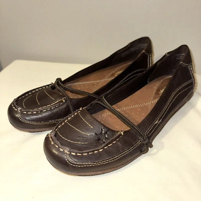 Mocasines para mujer Bare Traps 7,5 M Karoline cuero marrón sin usar, en caja, punta redonda usados en excelente estado Foto 1 de 4