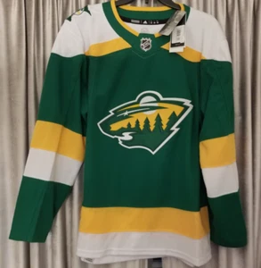Adidas Authentic Minnesota Wild Primegreen NHL Jersey Retro Alternate Third 42 - Picture 1 of 10