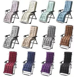 61" 49" Chaise Lounger Cushion Pad Lounge Rocking Recliner Chair Sofa Mat - Picture 1 of 58
