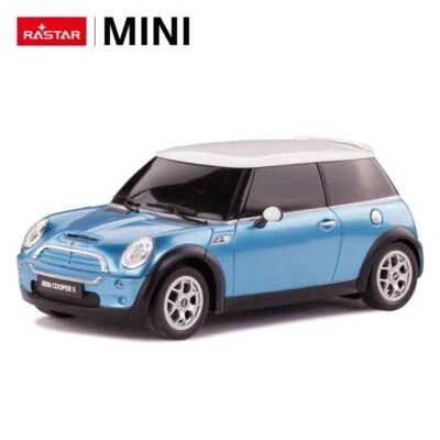 1/24 Rastar Mini Cooper RC Car Blue - Image 1 of 3