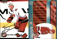 Kevin Dineen Signed 1998 Pacific #130 Card Carolina Hurricanes Auto AU