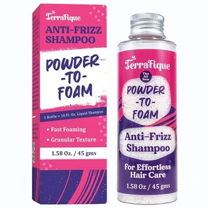 Champú en polvo Terrafique tamaño anti frizz para cabello rizado - 1,58 OZ / 45 Gms - Imagen 1 de 7