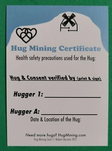 Hug Mining Certificates - Blue - 24 cards - Free case included - Picture 1 of 4