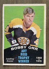 1970-71 O PEE CHEE BOBBY ORR ART ROSS CARD # 249 , BRUINS SUPERSTAR !!!