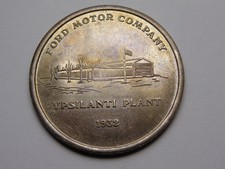 RARE 1932-1972 FORD MOTOR COMPANY YPSILANTI PLANT STERLING SILVER MEDAL MUST SEE