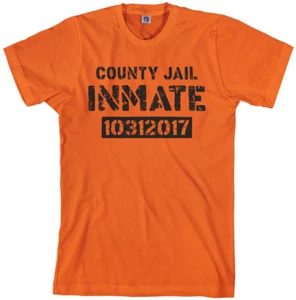 Camiseta disfraz de Halloween para hombre County Jail Preso 2017 - Imagen 1 de 2