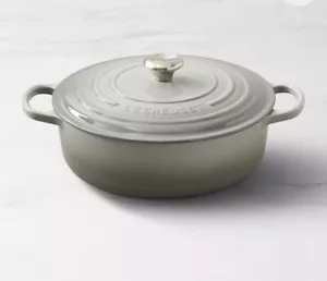 NIB Le Creuset 6 3/4 6.75 Quart Signature Risotto Pot Round Dutch Oven MIST GREY - Picture 1 of 4