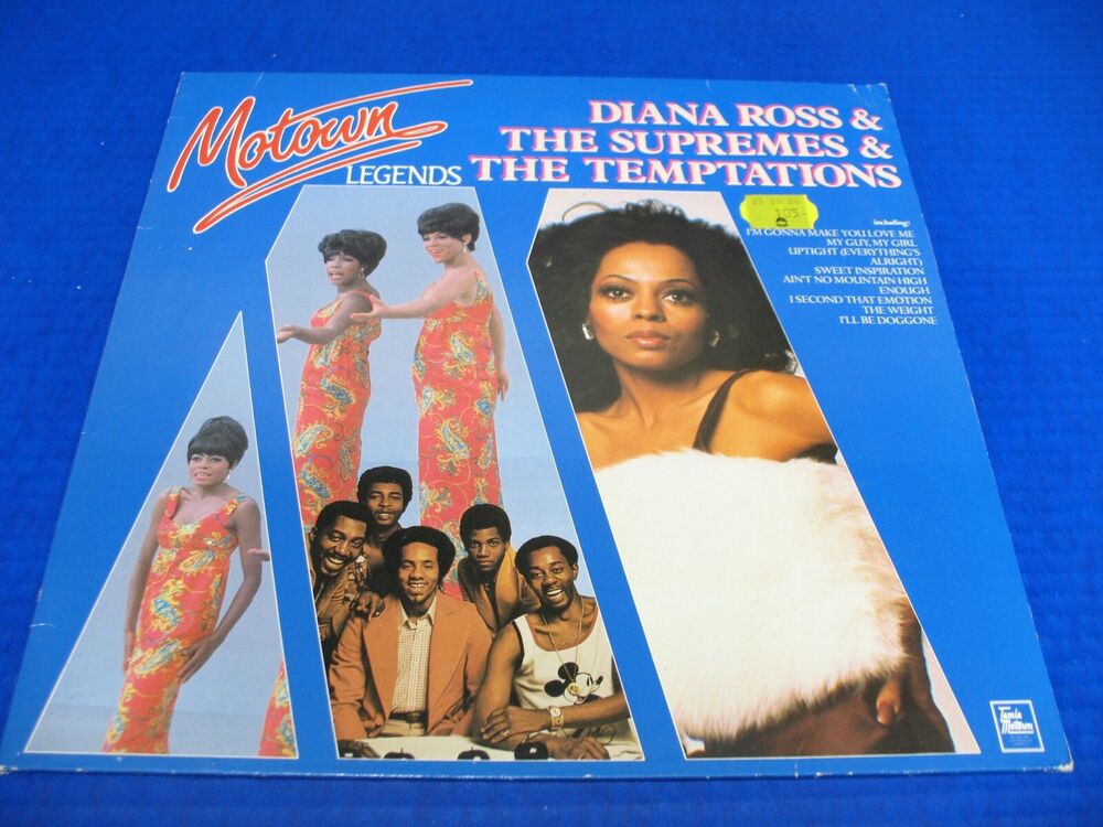 Motown Legends - Diana Ross & The Supremes & The Temptations - LP Import (Rare) 