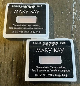 Mary Kay Eye Shadow Brnshed Brnz/Bronze Dore Lot Of 2 .05oz Women’s New 107625 - Picture 1 of 8