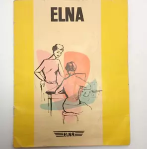 Libretto istruzioni macchina da cucire automatica Elna Plana vintage Svizzera 1961 - Foto 1 di 7