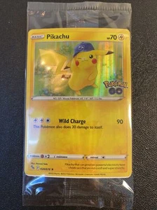 Pokemon Go Pikachu gestempelt Gamestop Promo 028/078 versiegelt mit halbsteif - Bild 1 von 2