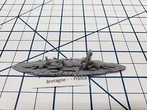 Schlachtschiff - Bretagne - Französische Marine - Wargaming - Achse und Verbündete - Marine Miniat - Bild 1 von 2
