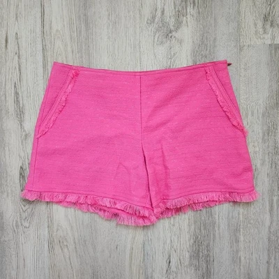 Pantalones Cortos Trina Turk Rosa Kleo Algodón Deshilachado Talla 2 Nuevos con Etiquetas Foto 1 de 4