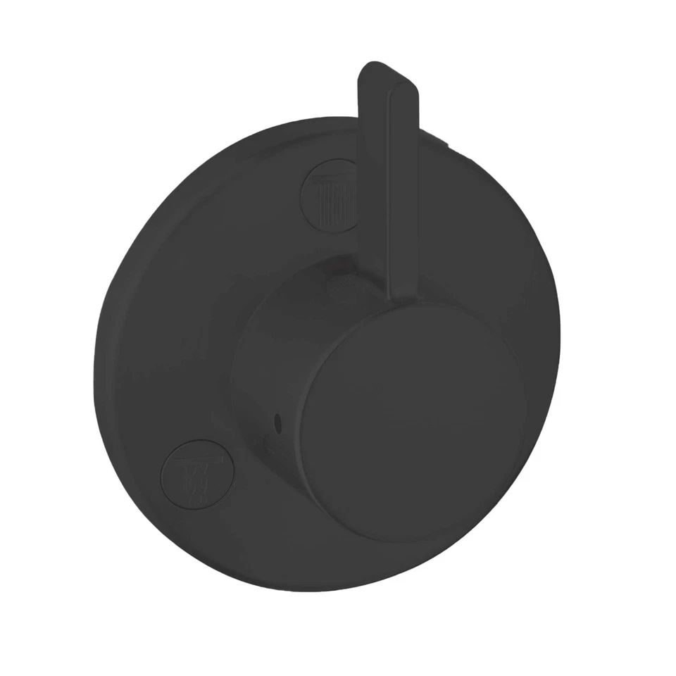 Válvula desviadora Ecostat moderna de 1 manija solo en negro mate, 04232670 Foto 1 de 1