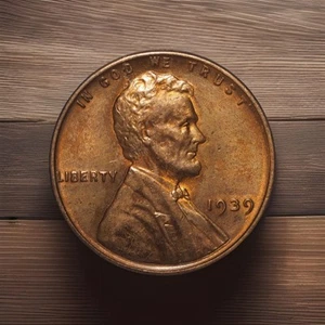 Lincoln Wheat Penny 1939, XF, extra fino - Imagen 1 de 2